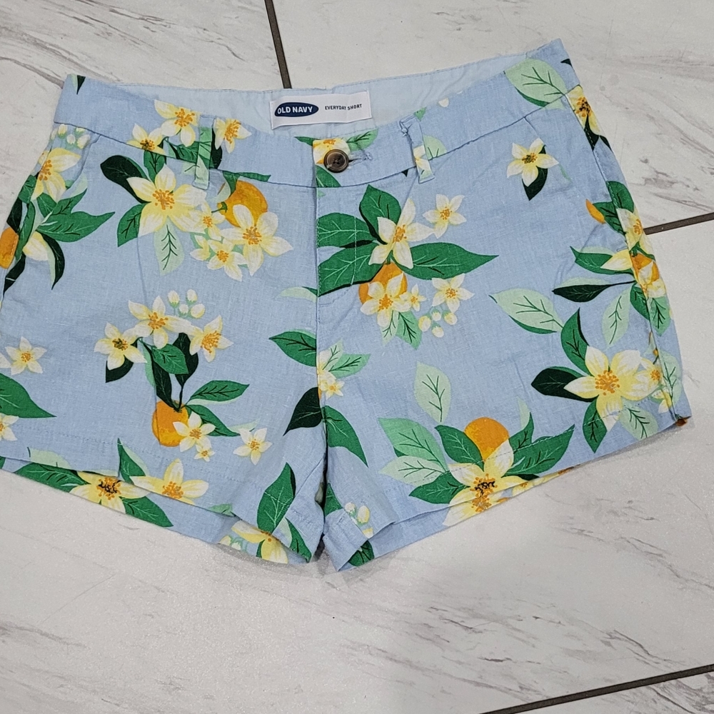 Tropical flower shorts (a32)